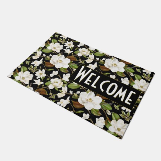 Magnolia Floral Deurmat (Schuin)