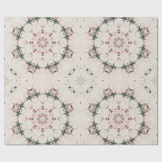  Magnolia Floral Ephemera Pattern Cadeaupapier (Vlak)