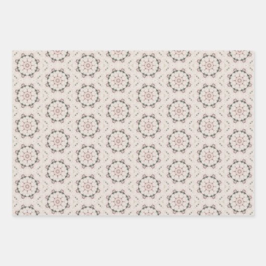  Magnolia Floral Ephemera Pattern Inpakpapier Vel (Voorkant 2)