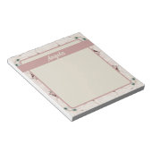 Magnolia Floral Ephemera Pattern Notitieblok (Schuin)