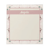  Magnolia Floral Ephemera Pattern Notitieblok (Voorkant)