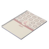  Magnolia Floral Ephemera Pattern Notitieboek (Linkerzijde)