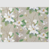 Magnolia Floral Farmhouse Grey Ephemera ontkoppeli Tissuepapier (Voorkant)