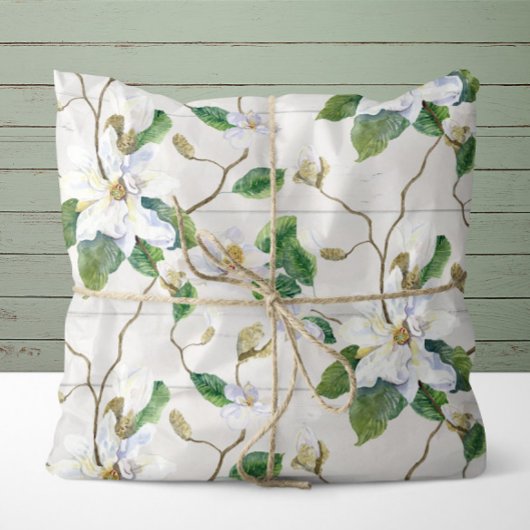 Magnolia Floral Farmhouse Wood Greenery Decoupage Tissuepapier