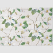 Magnolia Floral Farmhouse Wood Greenery Decoupage Tissuepapier (Voorkant)