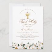 Magnolia floral first commune kaart (Voorkant)