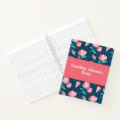 Magnolia Floral Grandma's Artikels Name Memory Boo Notitieboek (Binnen)