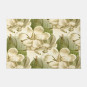 magnolia floral green deurmat (Voorkant)