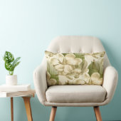 magnolia floral green kussen (Stoel)