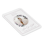 Magnolia Floral & Mauve Circle Foto van Save The D Magneet (Rechterzijde)