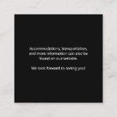 Magnolia Floral Meer informatie Bruiloft Informatiekaartje (Achterkant)