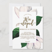 magnolia floral modern we ontwikkelden uitnodiging (Voorkant)