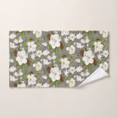 Magnolia Floral Monogram Bad Handdoek (Handdoek)