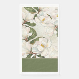 Magnolia Floral Paper Gastendoek Servet