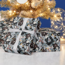 Magnolia Floral Pattern Cadeaupapier