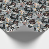 Magnolia Floral Pattern Cadeaupapier (Hoek)