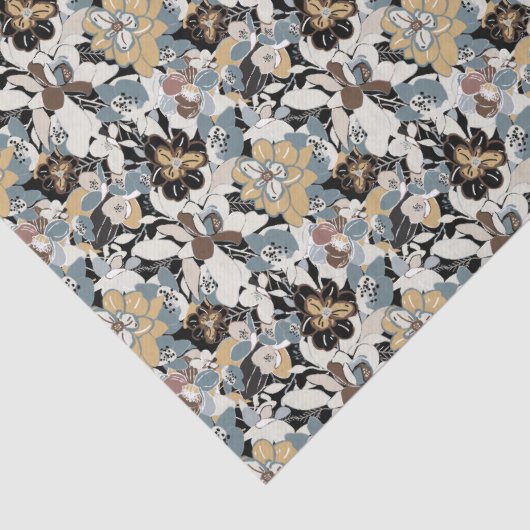 Magnolia Floral Pattern Tissuepapier (Detail)