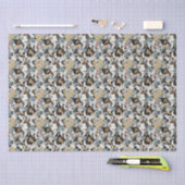 Magnolia Floral Pattern Tissuepapier (Craft)