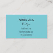 Magnolia Floral Visitekaartje (Achterkant)