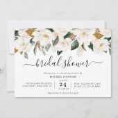 magnolia floral vrijgezellenfeest kaart (Voorkant)