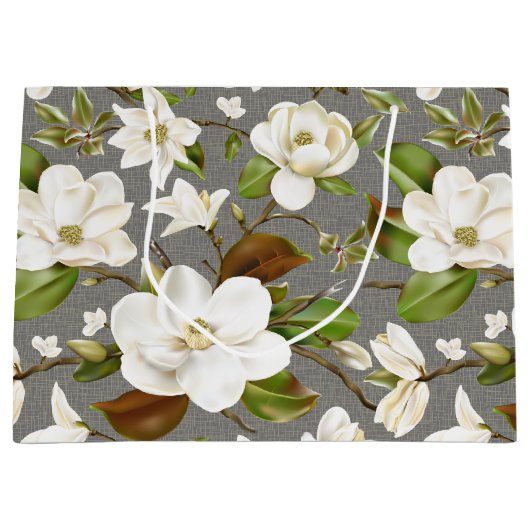 Magnolia Floral Wedding Groot Cadeauzakje (Voorkant)