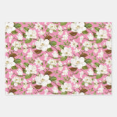 Magnolia Floral Wedding Inpakpapier Vel (Voorkant 3)