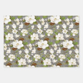 Magnolia Floral Wedding Inpakpapier Vel (Voorkant)