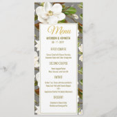 Magnolia Floral Wedding Menu (Voorkant)