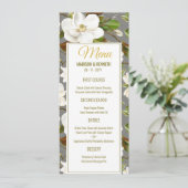 Magnolia Floral Wedding Menu (Staand voorkant)