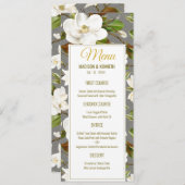 Magnolia Floral Wedding Menu (Voorkant / Achterkant)
