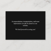 Magnolia Floral Wedding QR RSVP Informatiekaartje (Achterkant)