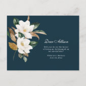 Magnolia floral zal je mijn bruidsmeisje kaart (Achterkant)