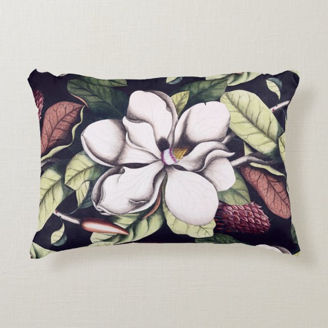 Magnolia Flower Accent Kussen (Voorkant)
