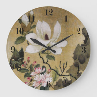 Magnolia Flower and Butterfly Ming Dynasty Grote Klok