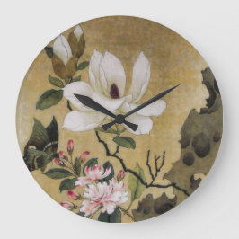 Magnolia Flower and Butterfly Ming Dynasty Grote Klok