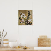 Magnolia Flower and Butterfly Ming Dynasty Poster (Keuken)
