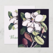 Magnolia Flower Bedankt papieren blad (Voorkant / Achterkant)