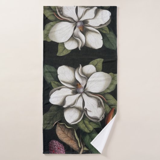  Magnolia Flower Blossom Bath Towel Set Bad Handdoek (Badhanddoek)
