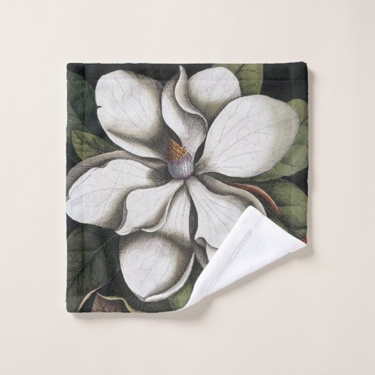  Magnolia Flower Blossom Bath Towel Set Bad Handdoek (Wasdoekje)