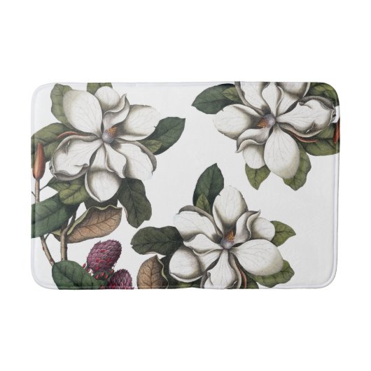  Magnolia Flower Blossom Bathmat Badmat (Voorkant)