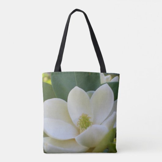 Magnolia Flower Blossom Canvas tas Gift for her (Achterkant)