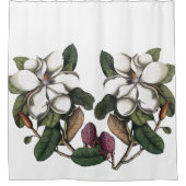  Magnolia Flower Blossom Curtain Douchegordijn (Voorkant)