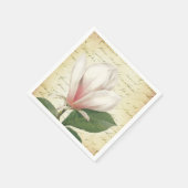 Magnolia Flower Botanical Servetten (Hoek)