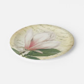 Magnolia Flower  Botanisch Papieren Bordje (Gekanteld)