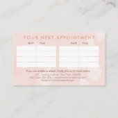 Magnolia Flower Branch Illustratie Visitekaartje (Achterkant)