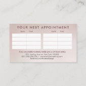 Magnolia Flower Branch Illustratie Visitekaartje (Achterkant)