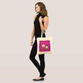  magnolia flower bruiloft bedankt tote bag (Voorkant (model))