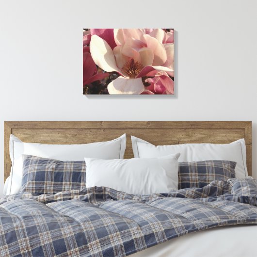 Magnolia Flower Canvas Afdruk (Insitu (Slaapkamer))