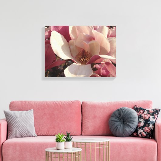 Magnolia Flower Canvas Afdruk (Insitu (Woonkamer))