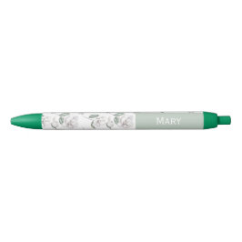 Magnolia Flower Custom Name  Blauwe Inkt Pen